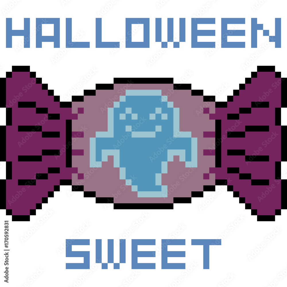 vector pixel art candy halloween vector pixel art candy halloween