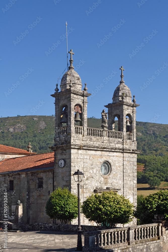 San Xoan church of Cerdedo, Pontevedra province, Galicia, Spain
