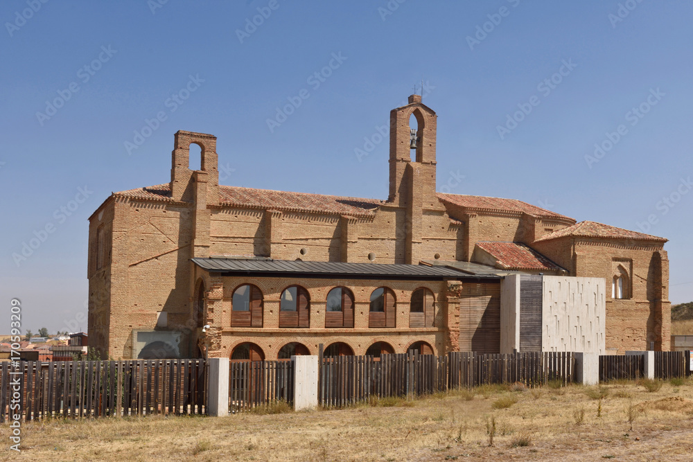 Romanesque  church of La Peregrina of Sahagun, St.James way, Leon province, Castilla y Leon , Spain