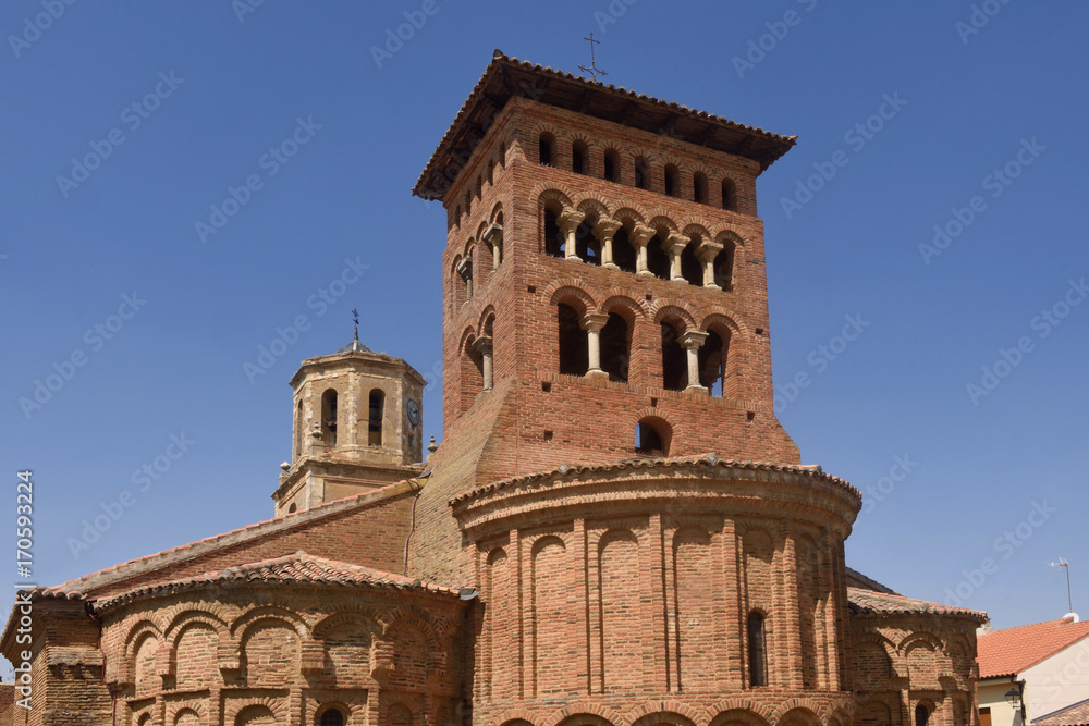 Church of San Tirso in Sahagun, Way of St. James, Leon, Spain