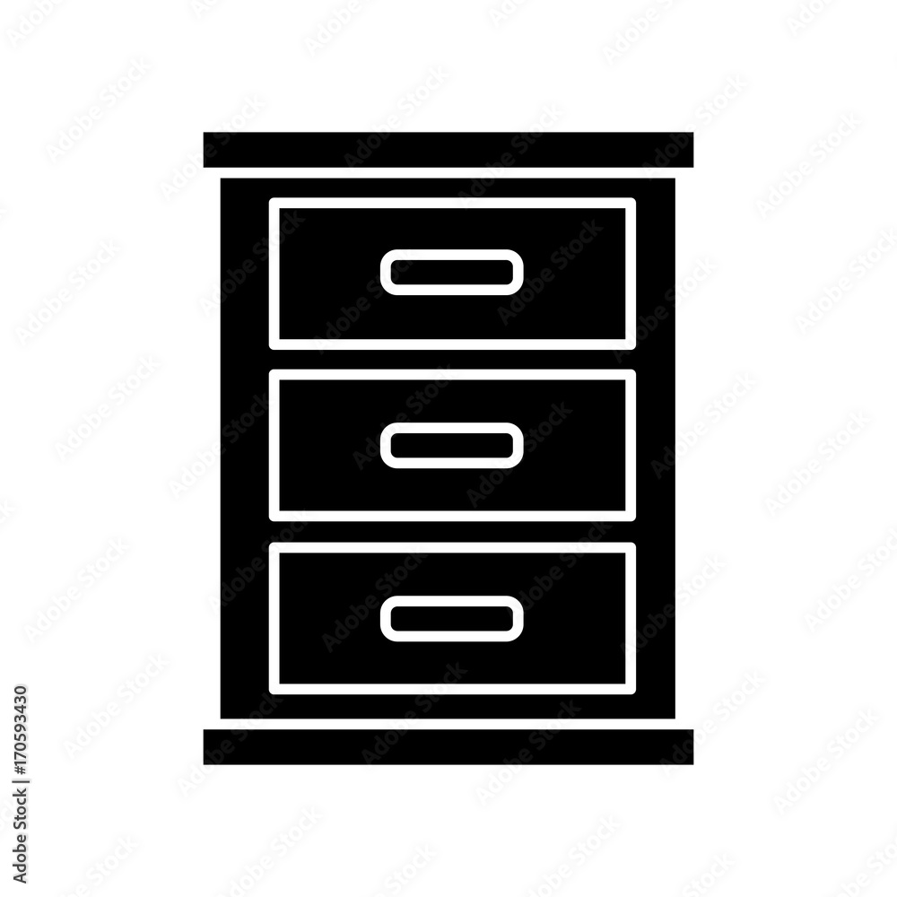 Wooden nightstand isolated icon vector illustration graphic design Wooden nightstand isolated icon vector illustration graphic design