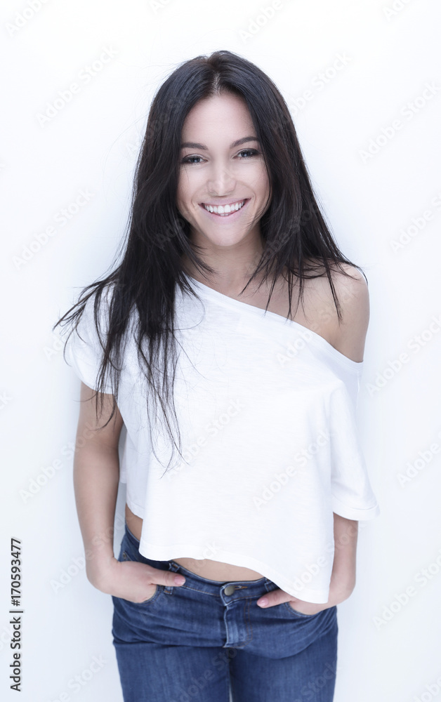 Obraz premium Portrait of confident modern young woman.