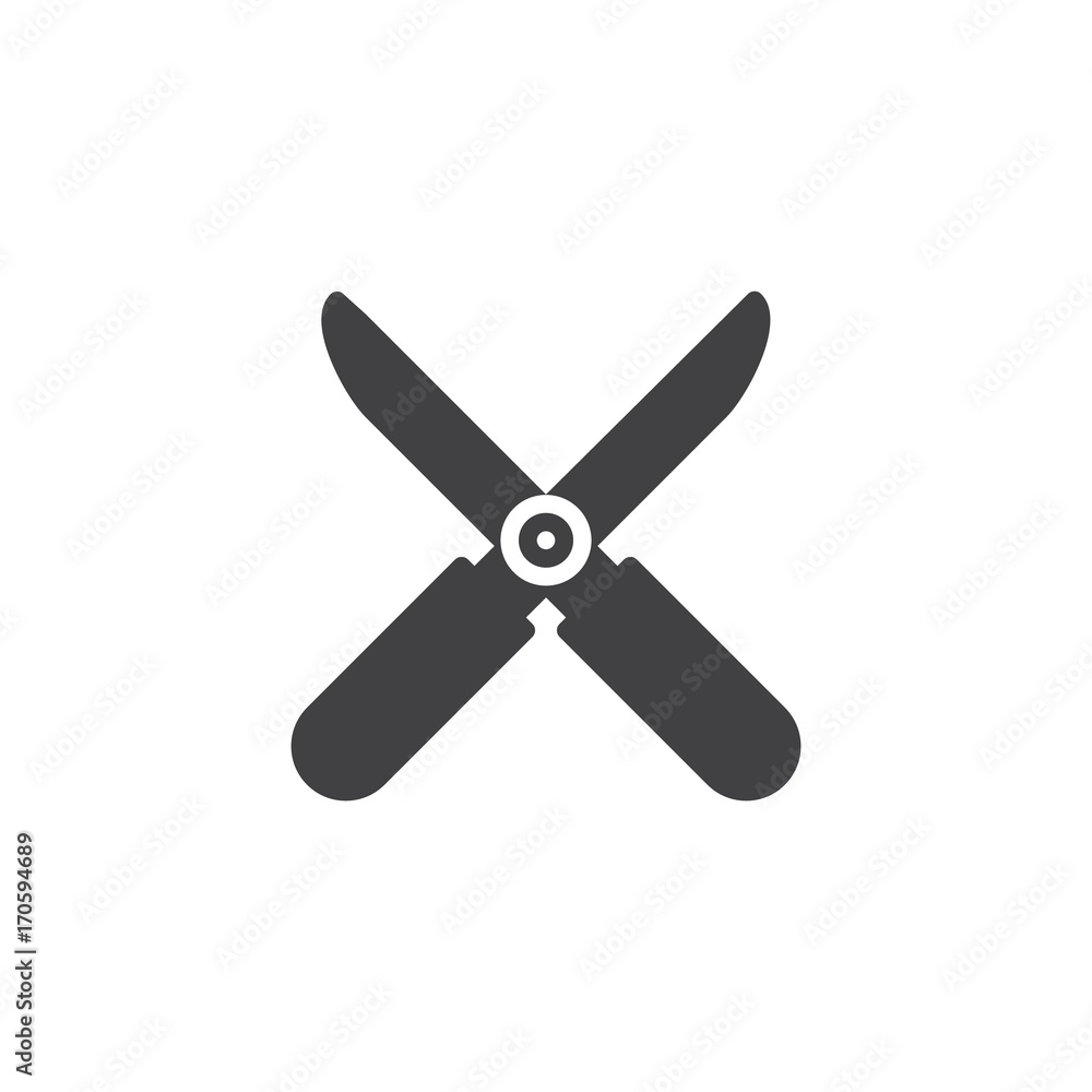 Shears icon vector, filled flat sign, solid pictogram isolated on white. Symbol, logo illustration Shears icon vector, filled flat sign, solid pictogram isolated on white. Symbol, logo illustration