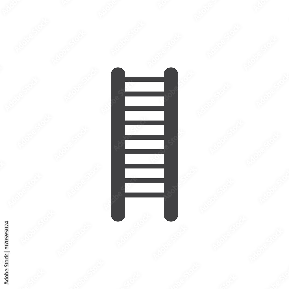 Ladder icon vector, filled flat sign, solid pictogram isolated on white. Symbol, logo illustration Ladder icon vector, filled flat sign, solid pictogram isolated on white. Symbol, logo illustration