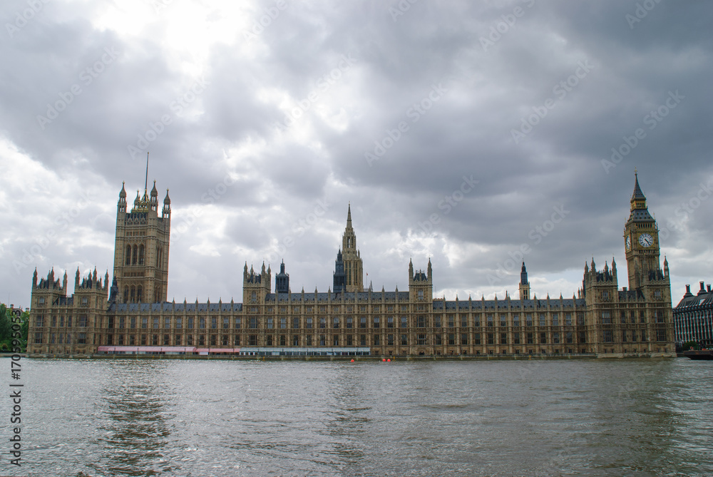 Houses of Parliament against a Foreboding Sky