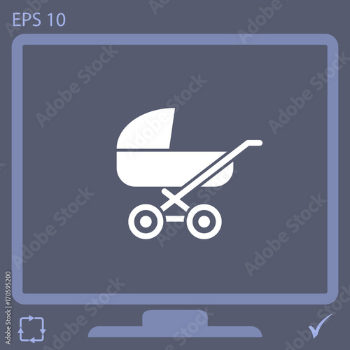 pram vector icon