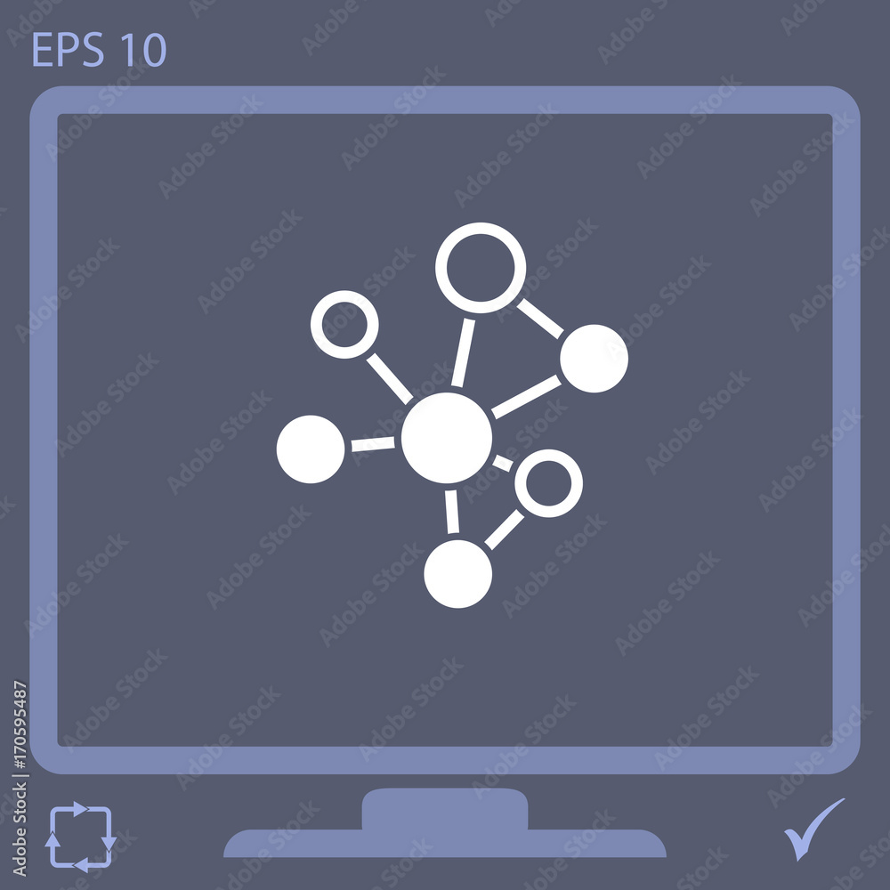 molecule vector icon molecule vector icon