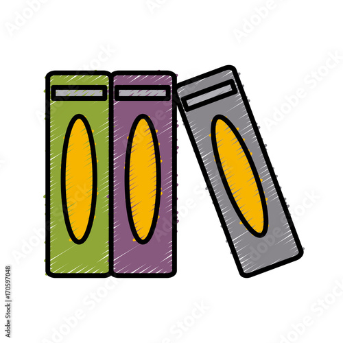 Set of books icon vector illustration graphic design