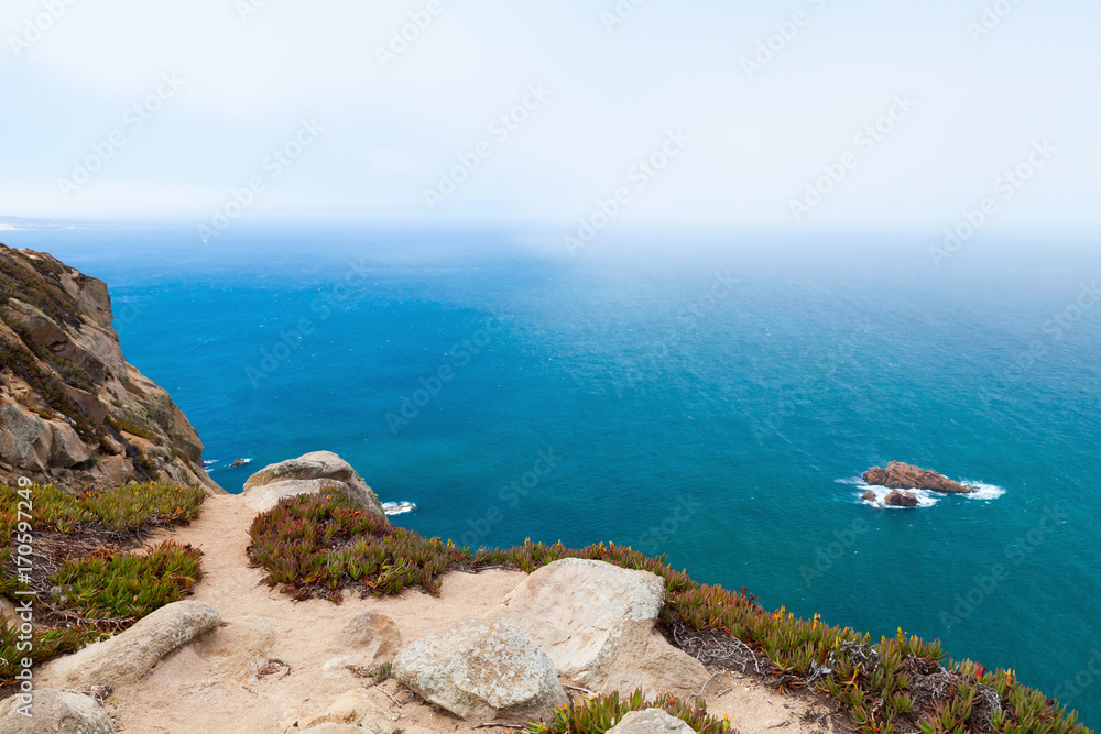 Coastal landscape of Cabo da Roca, Portugal
