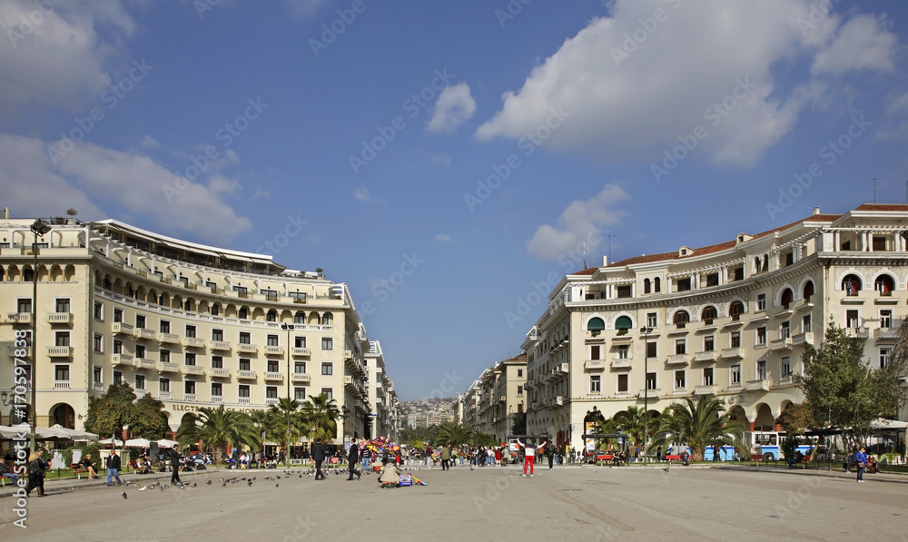 Aristotelous Square in Thessaloniki. Greece