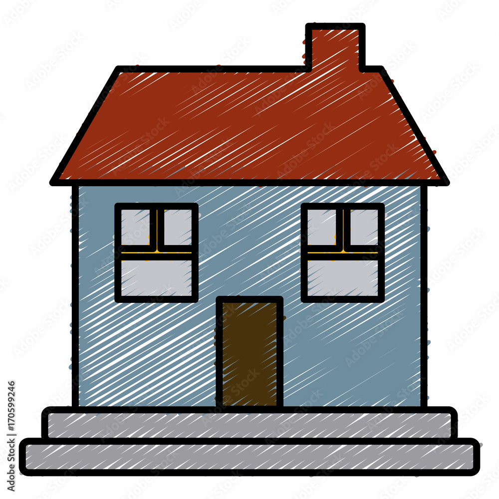 House real estate icon vector illustration graphic design