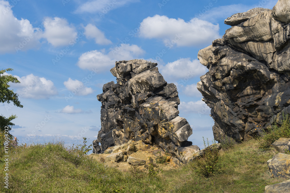 Die Teufelsmauer im Harz bei Thale ( Sachsen-Anhalt )