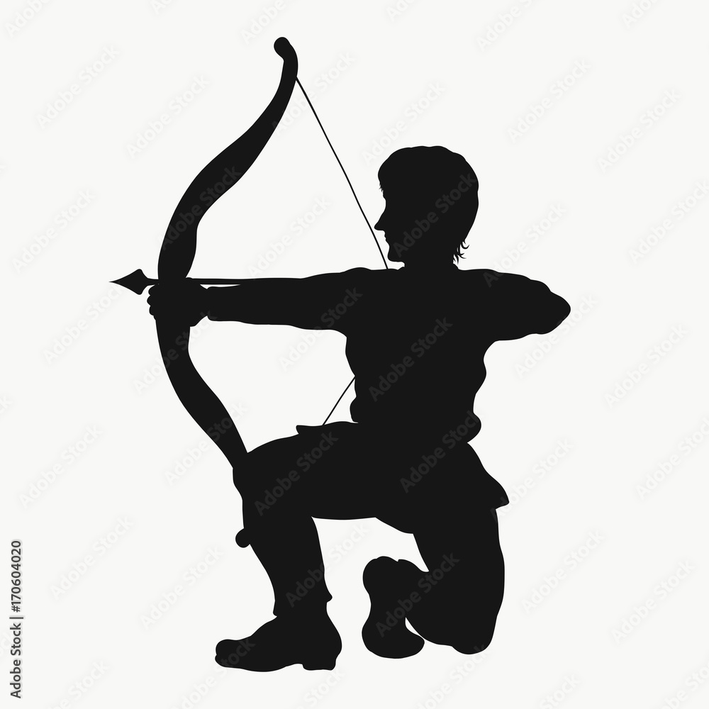 Fototapeta premium Archer, silhouette