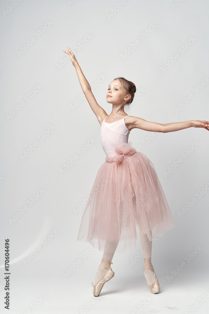 girl ballerina, photo in full growth girl ballerina, photo in full growth