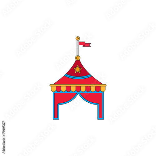 Circus tent vector stock