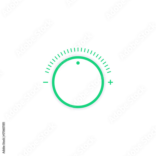 control knob, adjusting regulator vector illustration