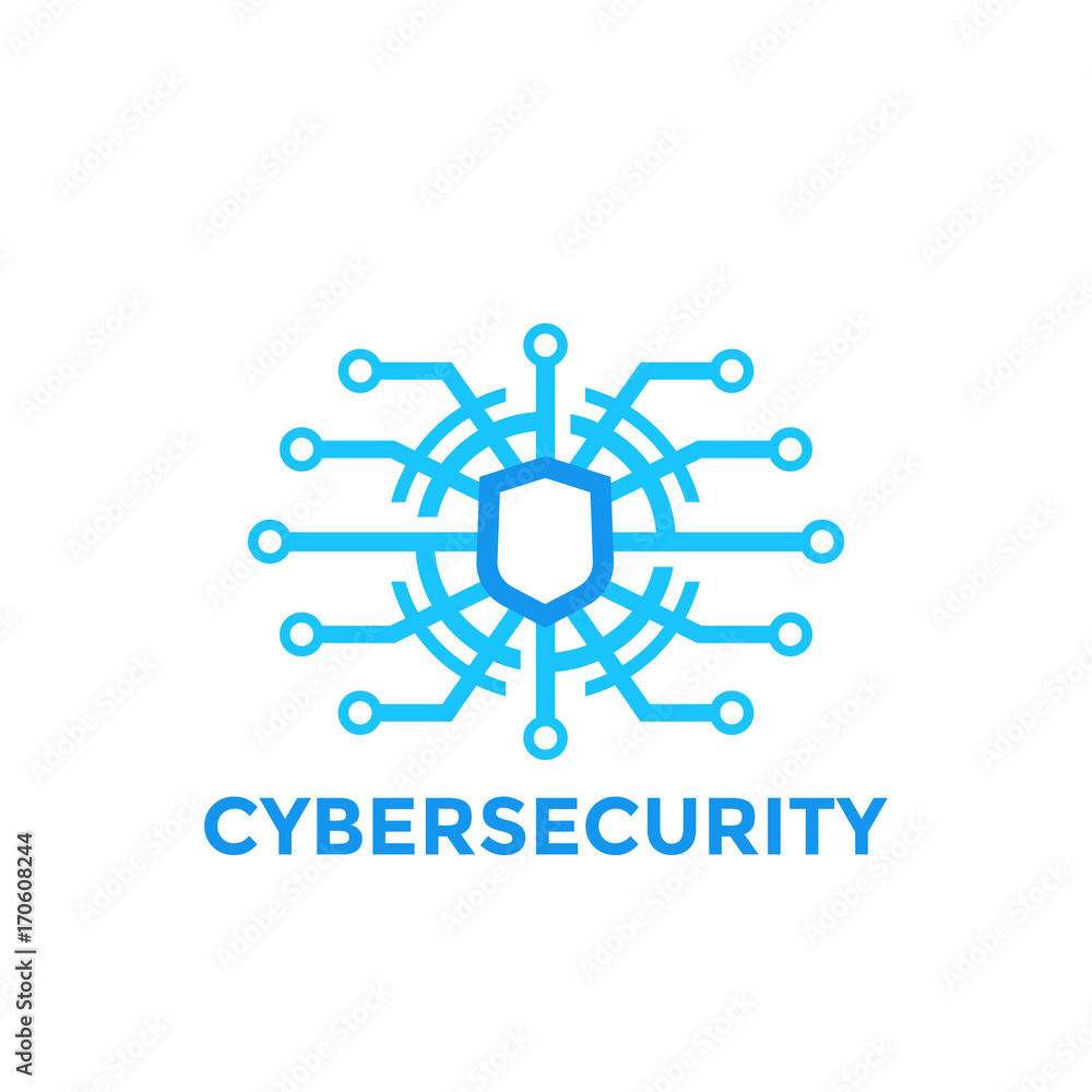 cyber security vector logo template cyber security vector logo template