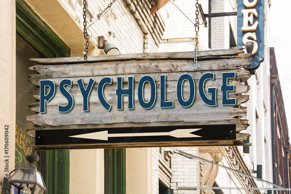 Obraz premium Schild 279 - Psychologe