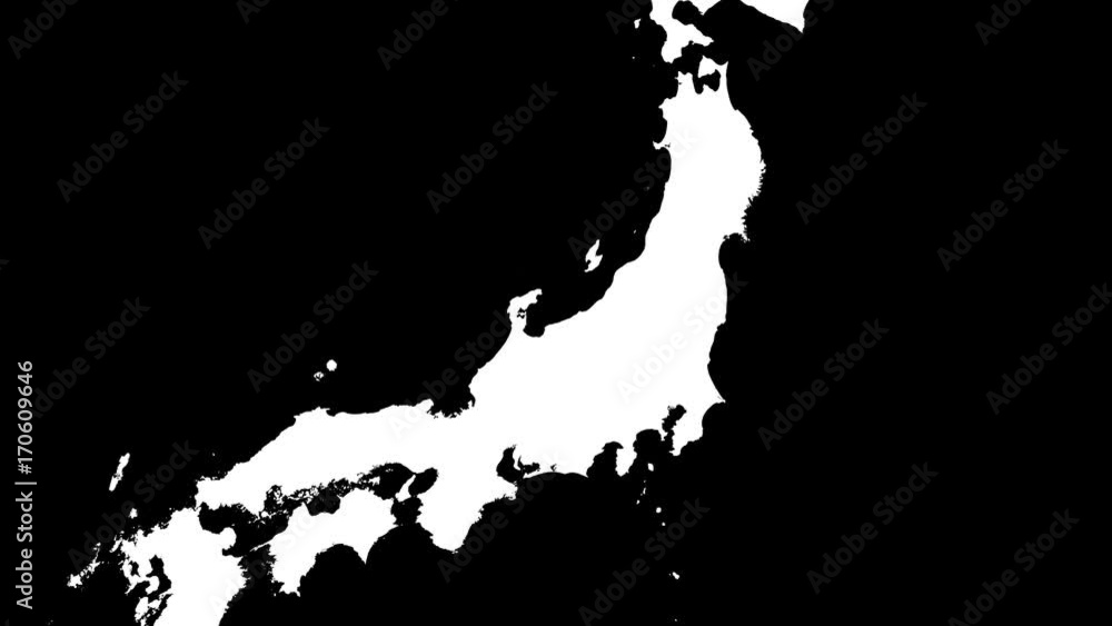 Gunma - Japan, prefecture extruded. Satellite Gunma - Japan, prefecture extruded. Satellite