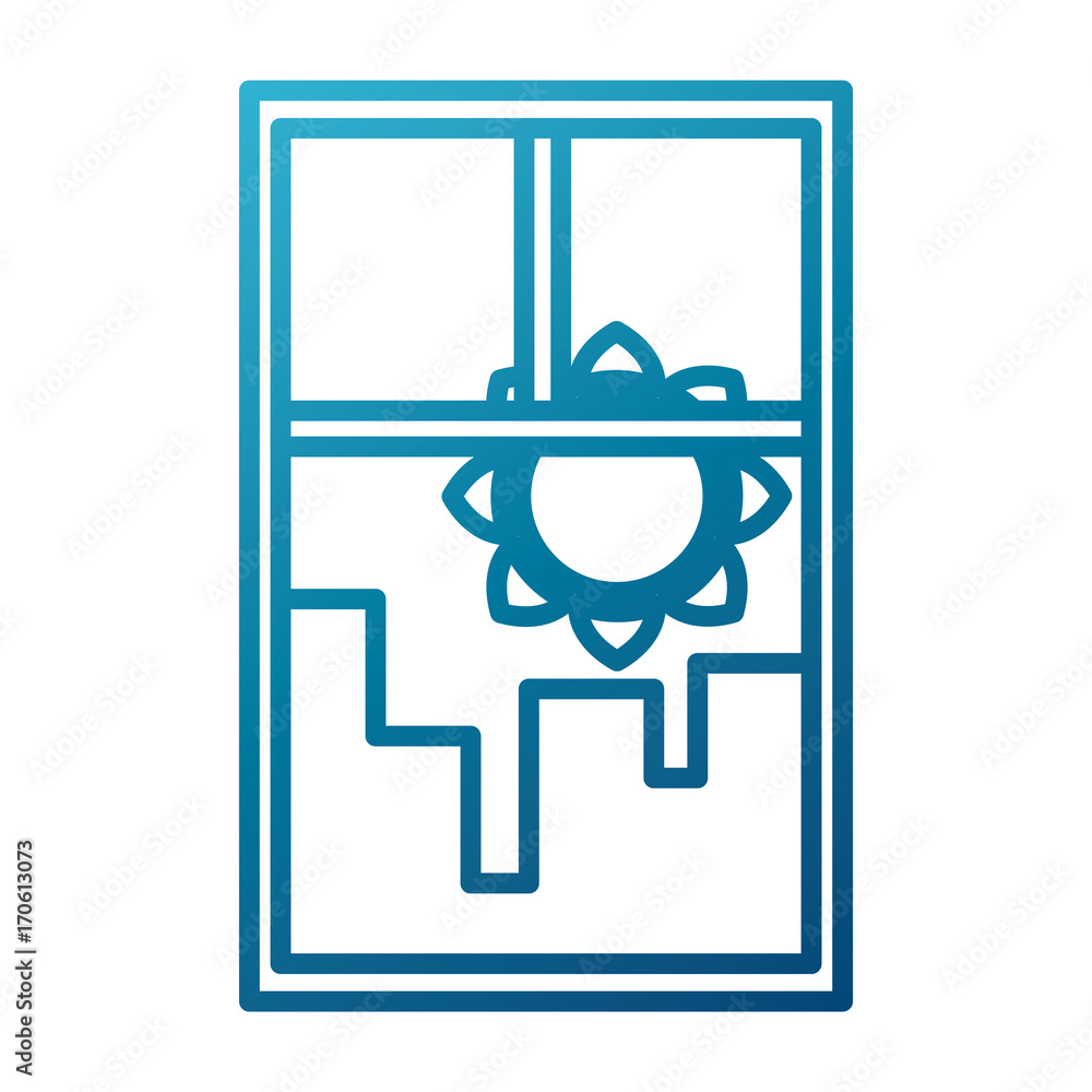 Cityscape window view icon vector illustration graphic design Cityscape window view icon vector illustration graphic design
