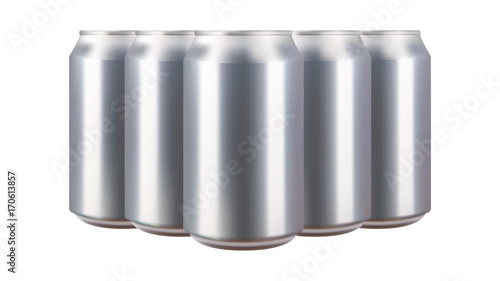 Realistic aluminium can vector illustration