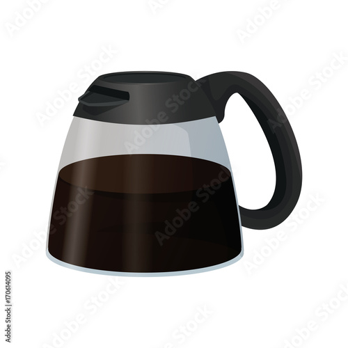 Kettle coffee drink icon vector illustration graphic design