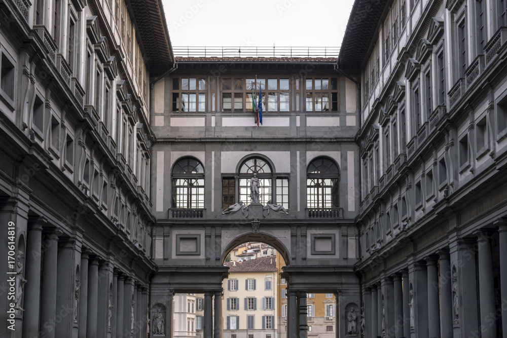 Naklejka premium Square from Uffizi, Florence, Italy