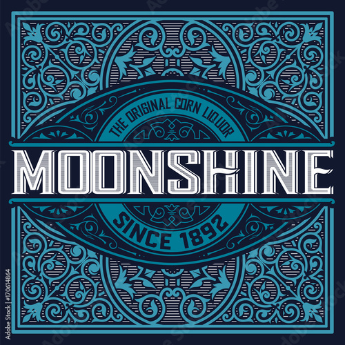 Vintage label design for Whiskey and Wine label