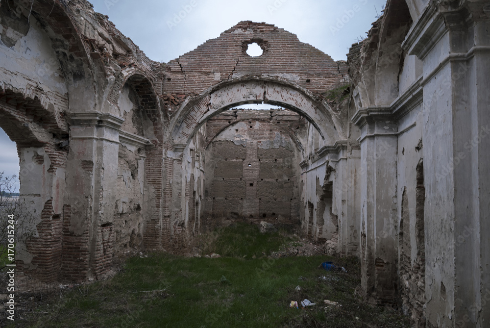 Destroyed church