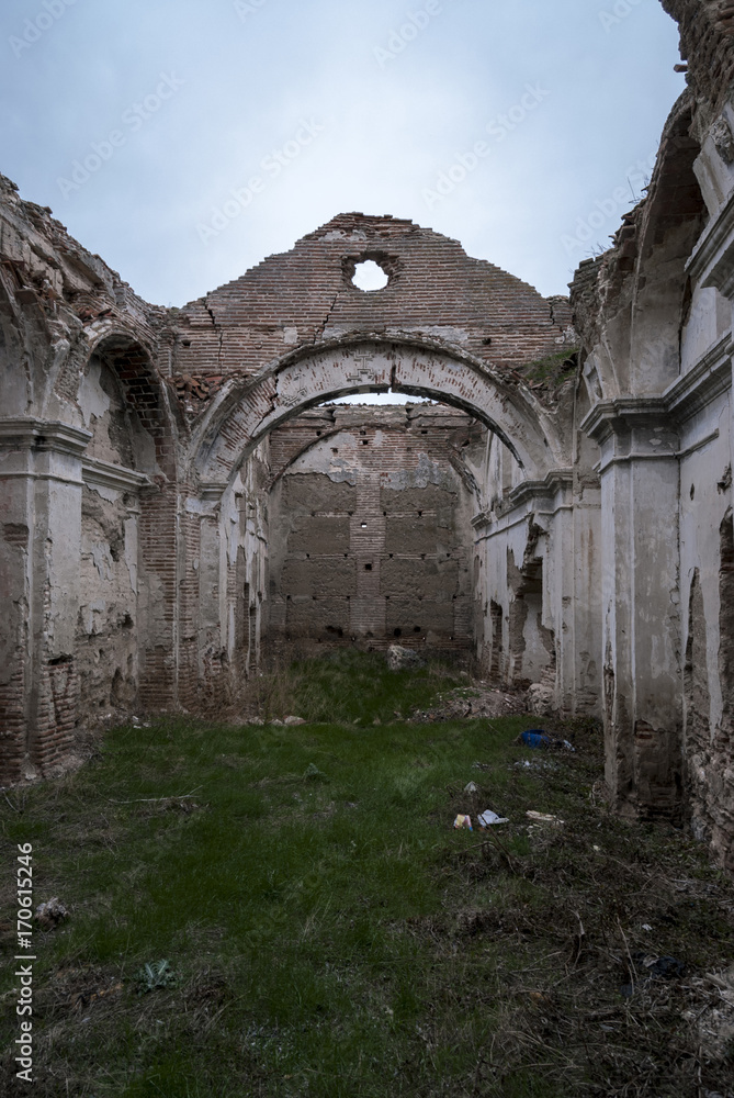 Destroyed church