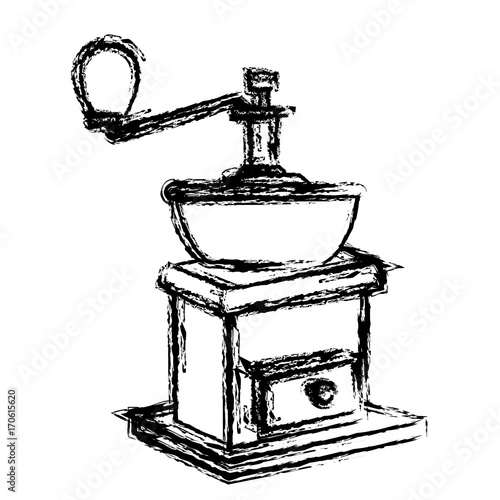 Coffee grinder isolated icon vector illustration graphic design