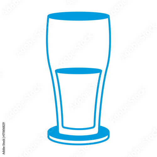 Glass of beer icon vector illustration graphic design