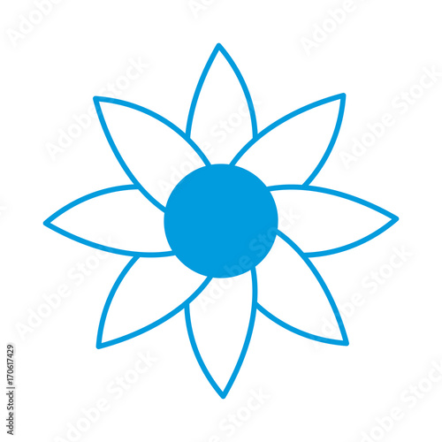 Beautiful flower symbol icon vector illustration graphic design