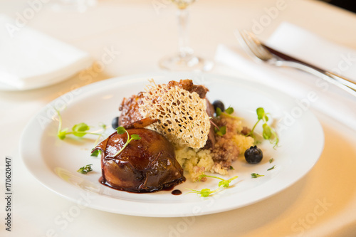 foie gras in restaurant