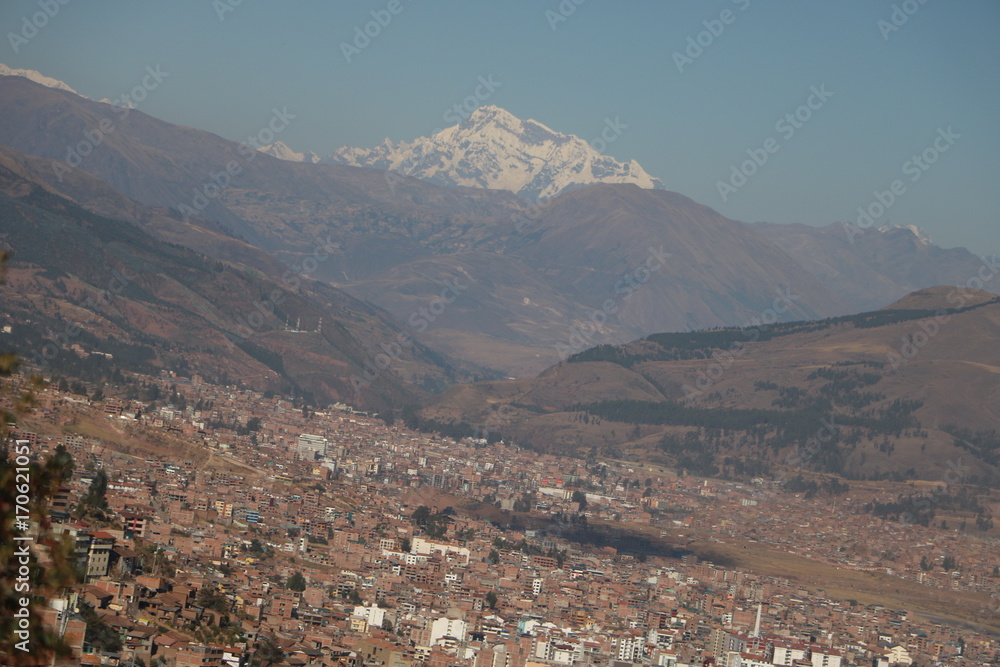 Panoramic views of Cusco city, Peru