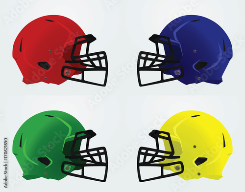 American football helmet. vector illustration
