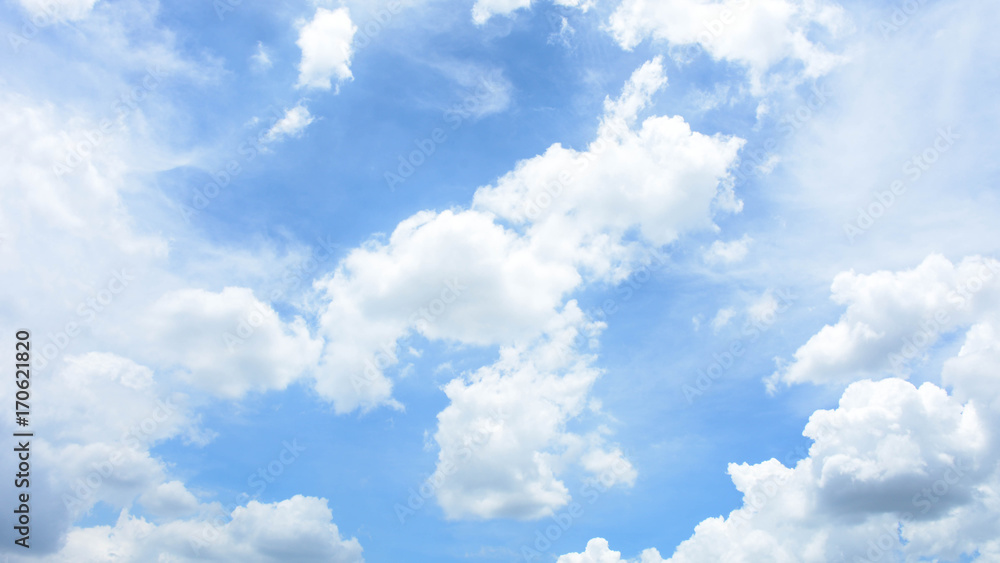 blue sky with cloud in summer - background blue sky with cloud in summer - background