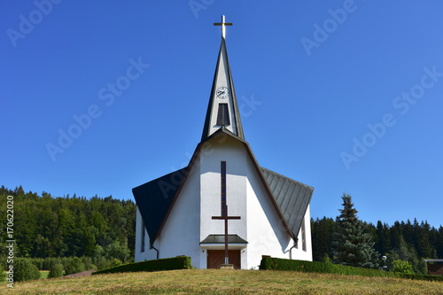 church Saint Zdislava in Prostrední Becva in Czech republic © gallas