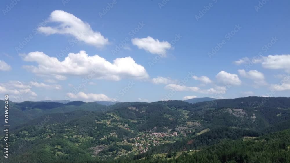 Mountain hyperlapse with cloudscape and sky Mountain hyperlapse with cloudscape and sky