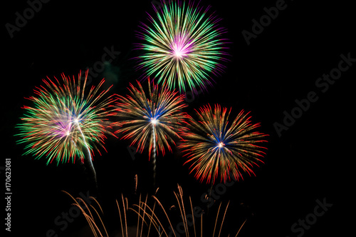 Wallpaper Mural Fireworks, Fireworks light up the sky,New Year celebration fireworks Torontodigital.ca