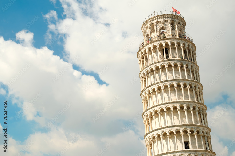 The leaning tower of Pisa, a symbol of Italy