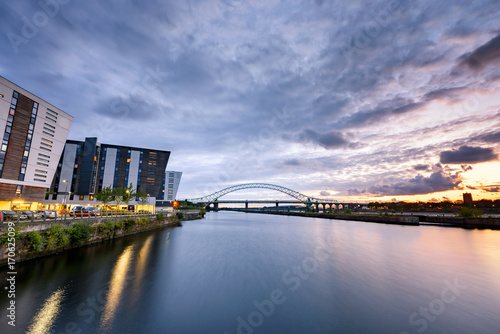 Obraz na płótnie Runcorn Bridge Uk w salonie