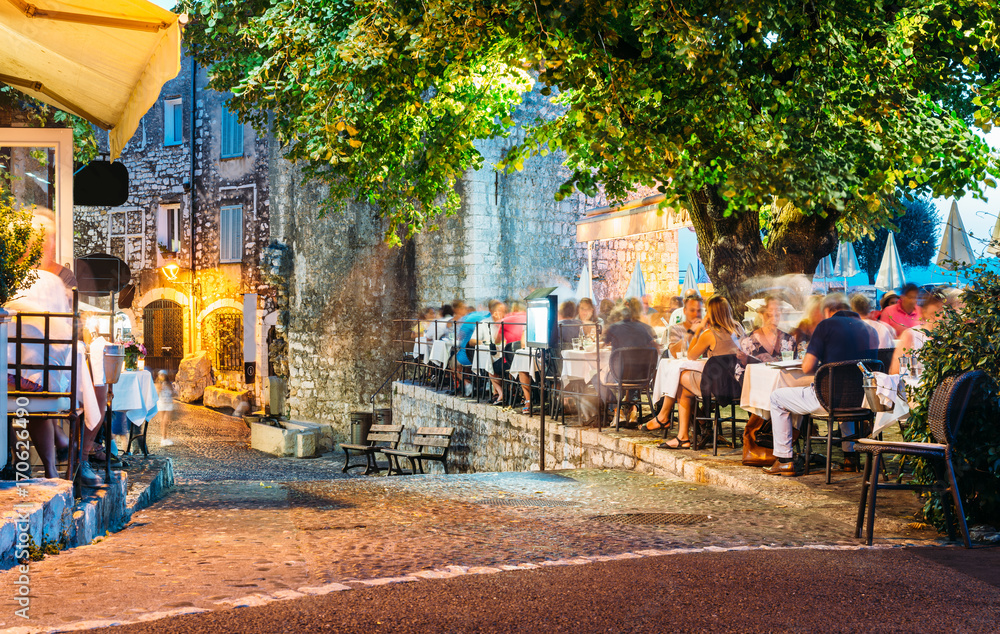 Fototapeta premium Long exposure in St Paul de Vence, Cote d'Azur, France