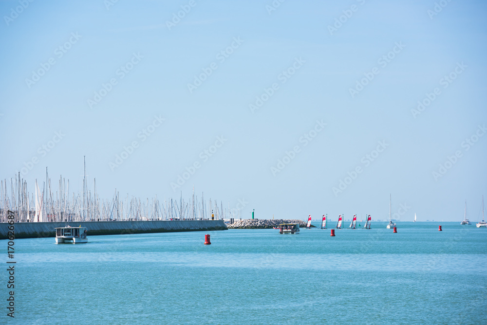 View of La Rochelle, France marina