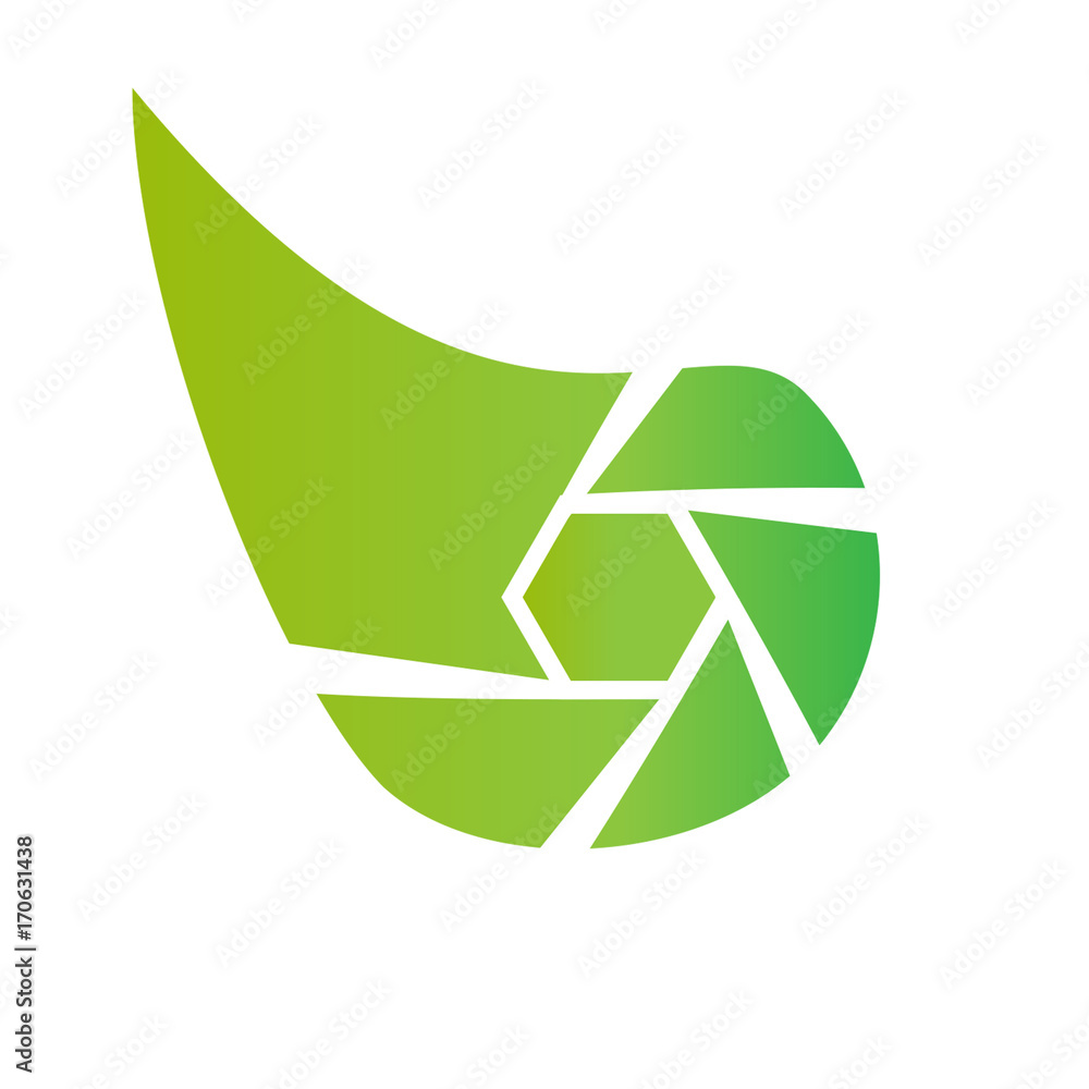 Leaf lens logo Leaf lens logo