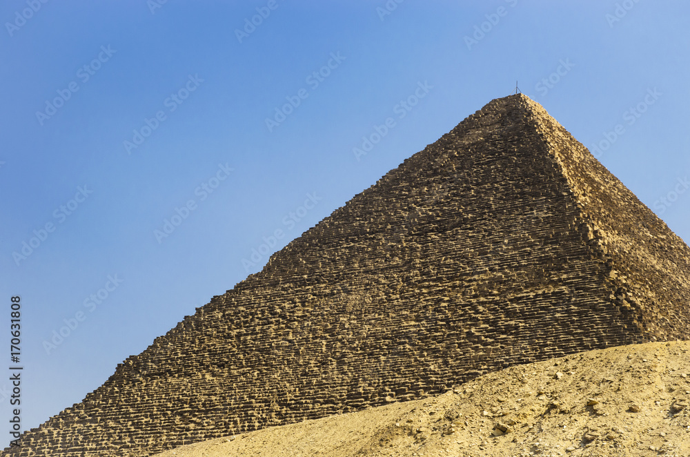 Pyramid of Cheops against the sky
