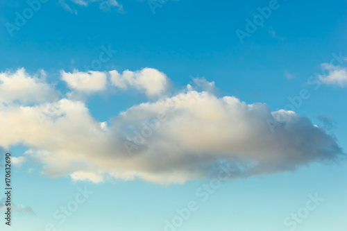 Picturesque cloud in the blue sky