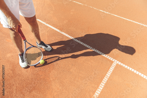 Man ready for playing tennis © Yakobchuk Olena