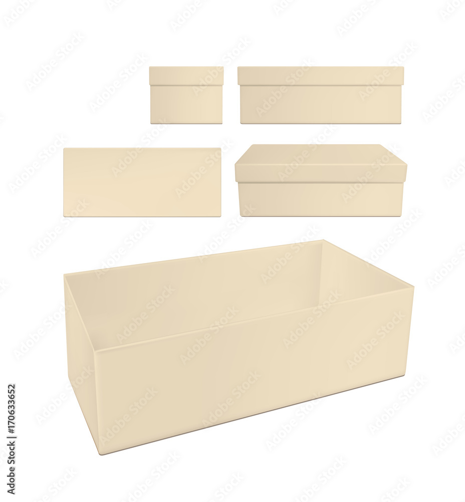 Paper or plastic box set for toy, shoes or food Paper or plastic box set for toy, shoes or food