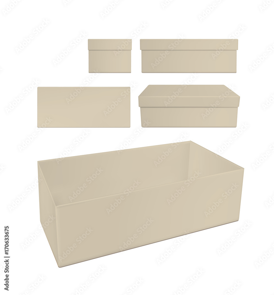 Paper or plastic box set for toy, shoes or food Paper or plastic box set for toy, shoes or food